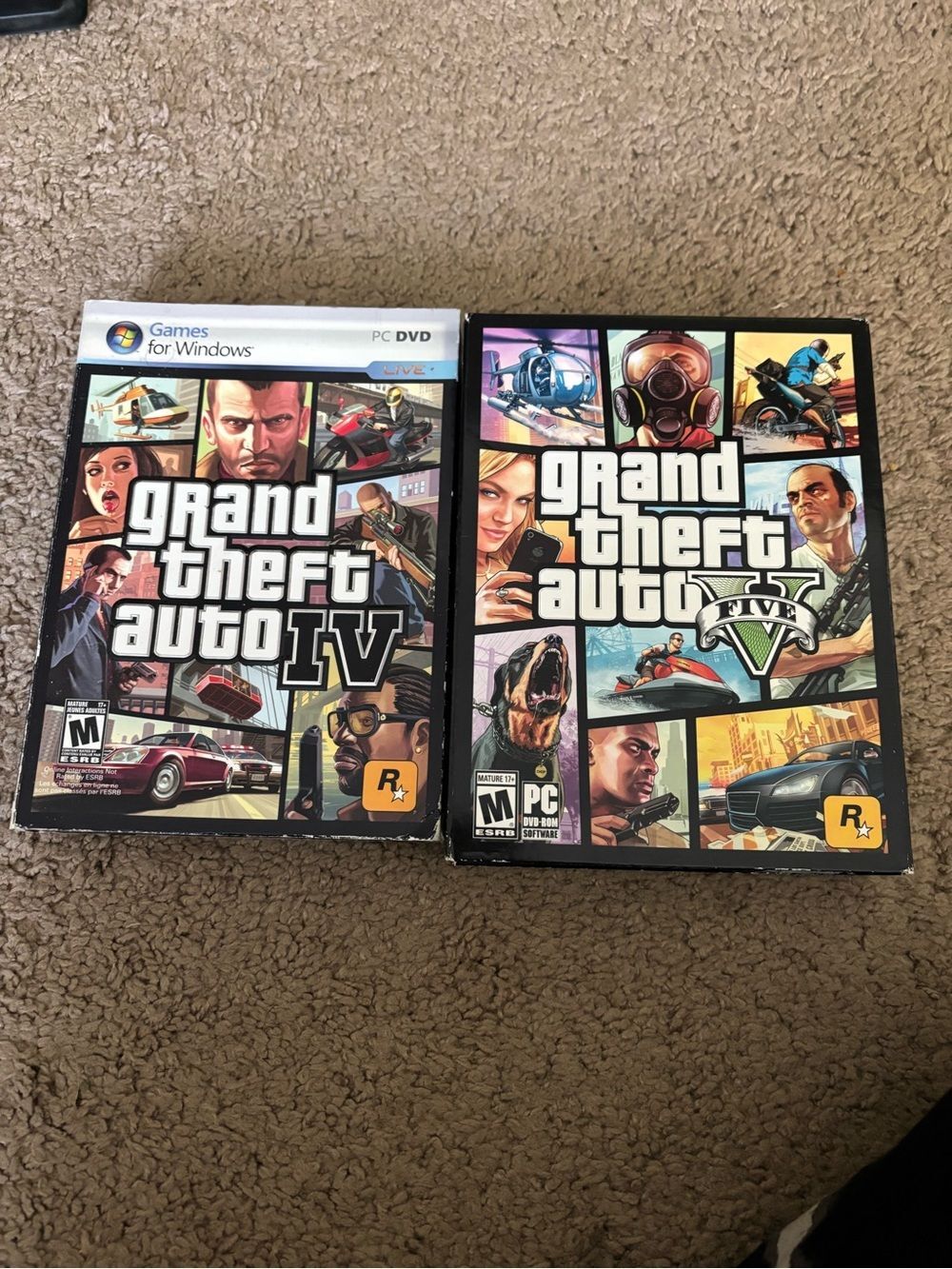 Grand Theft Auto IV & V PC Game Bundle - Black Cover Art